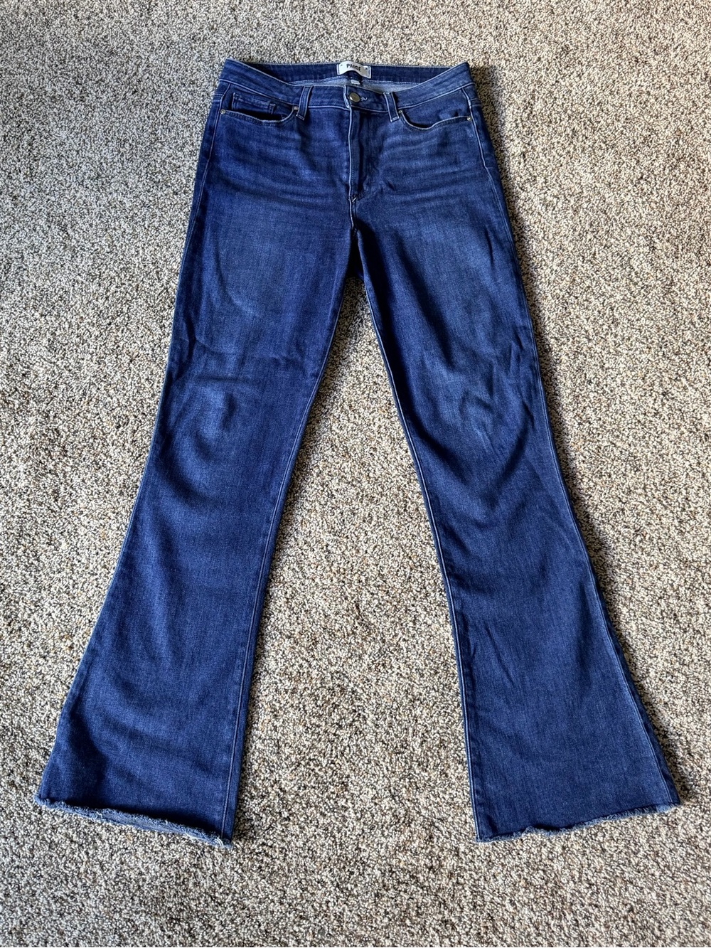 PAIGE Dark Blue Flare Jeans